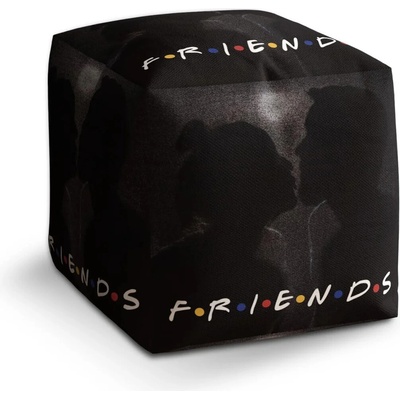 Sablio Taburet Cube Seriál Priatelia FRIENDS Bozk: 40x40x40 cm