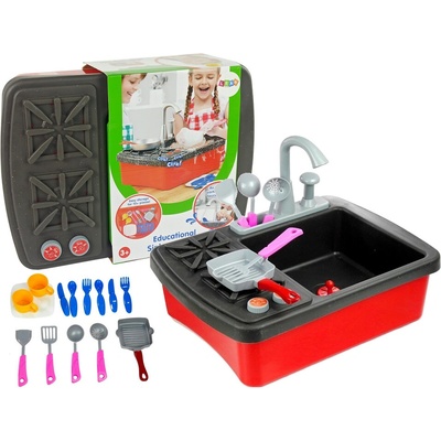 Lean Toys sporák s umývadlom a príslušenstvom