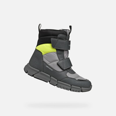 Geox Сиви момчешки боти Geox Flexyper B Abx Geox | Siv | Момчешки | 35