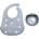 Lorelli Силиконов сет за хранене Lorelli Premium - 2 части, Grey (10230710003)
