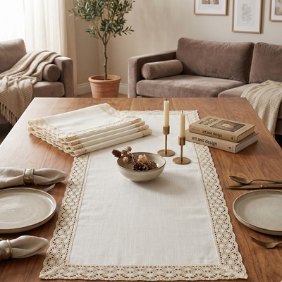 Evenit Krajkový obrus Gastro Prima krémový krémová Polyester 40x90cm
