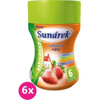 Sunárek Rozpustný nápoj jahodový 6 x 200 g