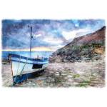 DIMEX ART Флизелинов фототапет рибарска лодка 375 x 250 см