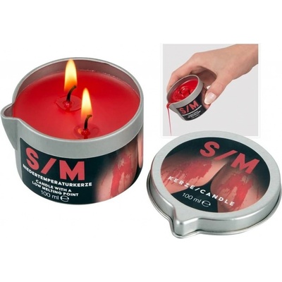 Svíčka s nízkoteplotním voskem S/M Candle 100 g 2 varianty
