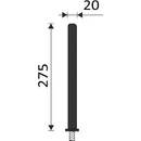 Nimco Náhradní WC kartáč s hranatou rukojetí 1178HR-1-90