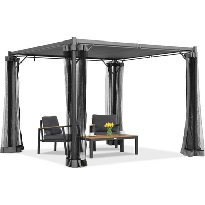 Garden Point pergola Malaga 3x4 m s moskytiérou Antracitová