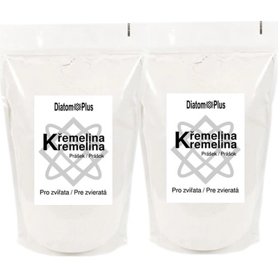 DiatomPlus Křemelina pro zvířata 2 x 500 g Dvojbalení