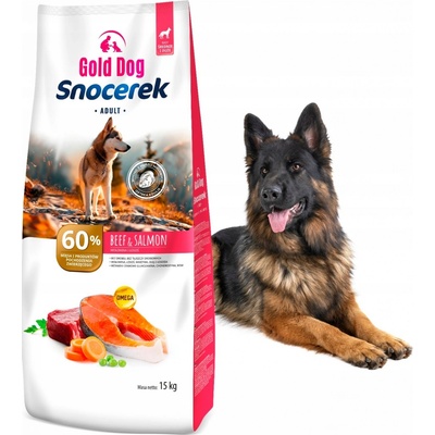 Gold dog Snocerek hovězí losos zelenina 15 kg