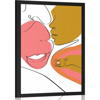 Plakát šťastný pár v zajímavém provedení - 40x60 no frame