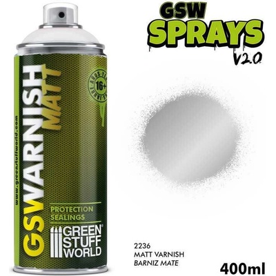 Green Stuff World GSW Spray Matt Varnish 400ml