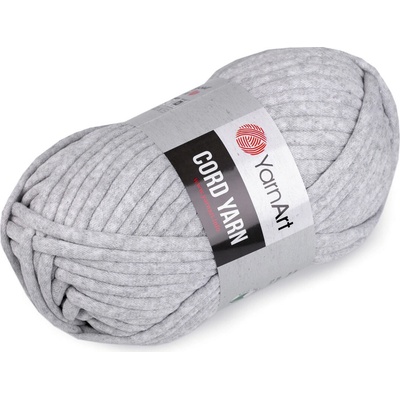 Pletací příze Cord Yarn 250 g Varianta: 9 (756) šedá nejsvětlější žíhaná, Balení: 1 ks 49605/120837/230542