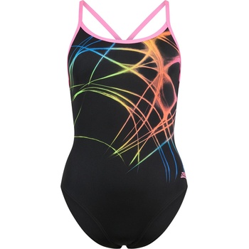 Zoggs Flame Sprintback Womens - Black