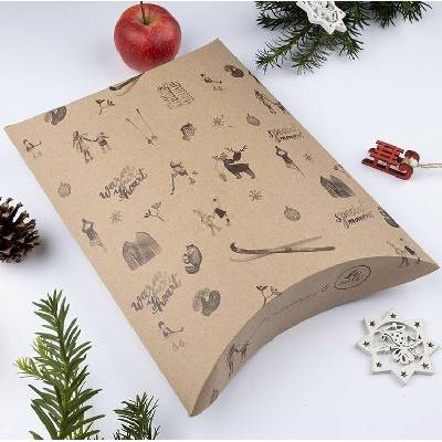 Be Nice Přírodní vánoční krabičky na balení dárků - hnědé Velká krabička 33x26x7cm – Zbozi.Blesk.cz