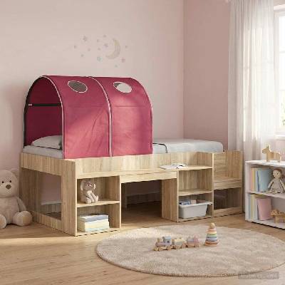 Леглов тунел 2 pcs Червено 211 x 52, 5 x 2 см Полиестер (893706)
