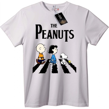 NOONEBRAND Тениска Peanuts Charlie Brown & Snoopy - M, Black