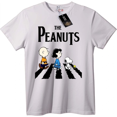 NOONEBRAND Тениска Peanuts Charlie Brown & Snoopy - M, Black