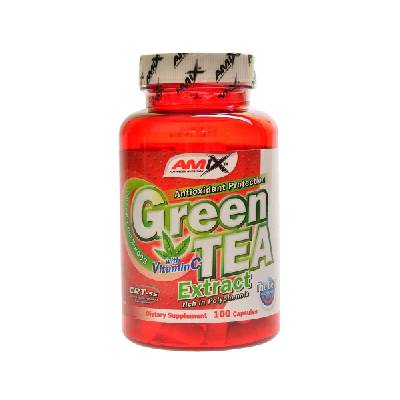 Amix Green tea extract with vitamin C 100 cps