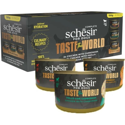 Schesir Dog Taste the World Mix 6 x 150 g