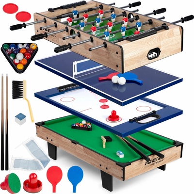 Neo-Sport Multifunkční hrací stůl 4v1 80x43x30cm NS-800 dřevěný – Zbozi.Blesk.cz