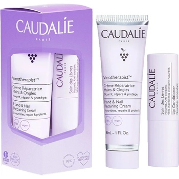 Caudalie Vinotherapist Комплект - Крем за ръце и нокти и Балсам за устни, 30 ml + 4.5 g