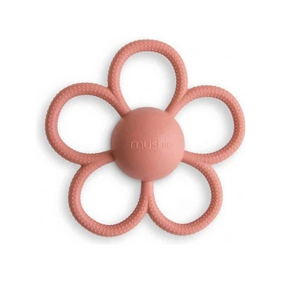 Mushie Hryzadlo s hrkálkou daisy mushie dusty rose