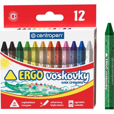 Centropen trojhranné voskovky 12 ks 9531