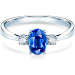 SAVICKI Heart of The Ocean Collection | Пръстен с три камъка: бяло злато. син сапфир - savicki - 2 182,71 лв