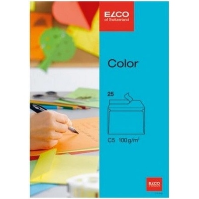 Obálka ELCO C5 modrá samolepící s krycí páskou a vnitřním potiskem 162x229mm 25ks