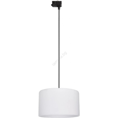 TK Lighting Пендел 3-фазна релсова система TRACER 1xE27/15W/230V Ø 38 см черен/бял (TK10691)