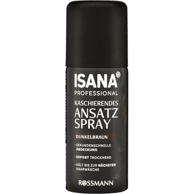 Isana Professional Sprej na odrosty tmavě hnědý 100 ml