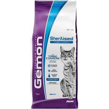 Gemon CAT Adult Sterilised TUNA - пълноценна суха храна за кастрирани котки с риба тон 7 кг, Италия - 7295