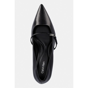 Calvin Klein обувки с ток от кожа ESS STILETTO 70 MJ LTH HDW (HW0HW02952)