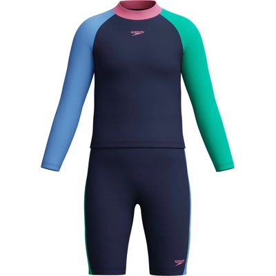Speedo Комплект 2 части с uv защита girls colourblock set