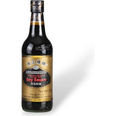 PEARL RIVER BRIDGE Sójová omáčka hubová tmavá Premium 500 ml