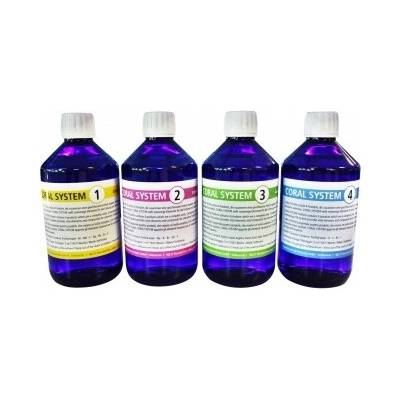 Korallen Zucht Coral system combo 1+2+3+4 x 250 ml