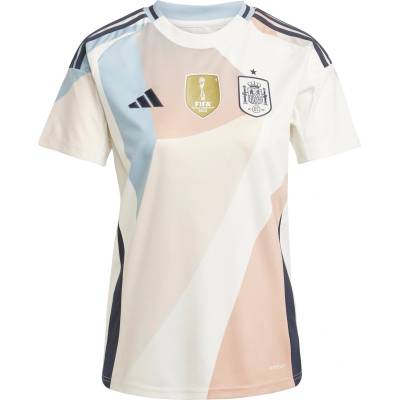 adidas Дамска футболна фланелка Adidas Spain Away Shirt 2025 Womens - White