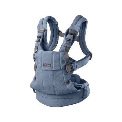 BABYBJORN nosítko Harmony, Woven Modrý melír