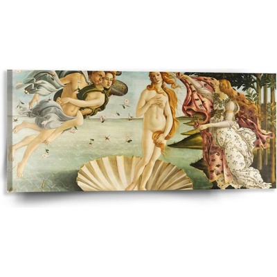 Sablio Obraz Zrodenie Venuše - Sandro Botticelli - 110x50 cm