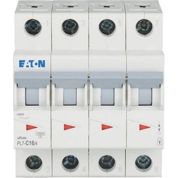 Eaton Автоматичен прекъсвач eaton pl7-c16/4, 107329 - 16 a, 4p (107329)