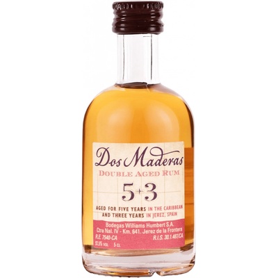 Dos Maderas 5+3 37,5% 0,05 l (čistá fľaša)
