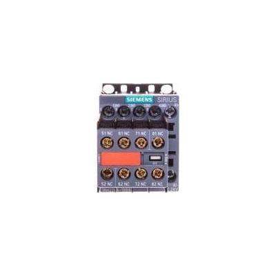 Siemens AG Auxiliary relay 4NO 4NC coil 24V DC S00 screw connection with steadily fixed contact block auxiliary 3RH2244-1BB40