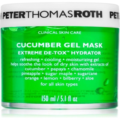 Peter Thomas Roth Cucumber De-Tox Gel Mask хидратираща гел маска за зоната на лицето и очите 150ml