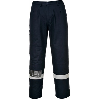 PortWest HI-VIS FR445 BIZFLAME Dámské nehořlavé reflexní kalhoty navy