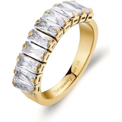 Brosway pozlacený prsten se zirkony Desideri BEIA002