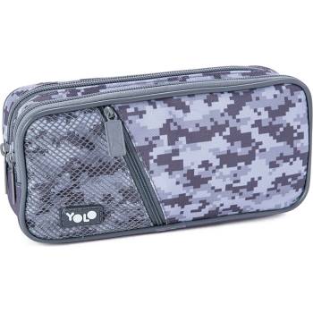 YOLO Несесер Yolo - Gray camoflauge, с 2 ципа (121274-165-76)