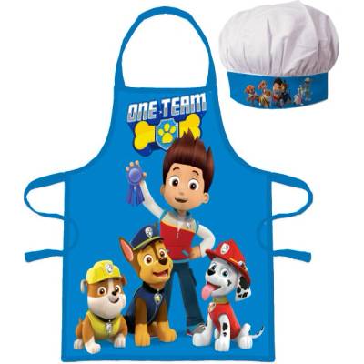 Brandmac Dětská zástěra s čepicí Paw Patrol 5X50 CM 2X33CM vzorovaná