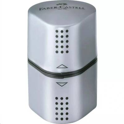 Faber-Castell Острилка Faber-Castell Grip 2001, Тройна, Сива (Faber-Castell 183800)