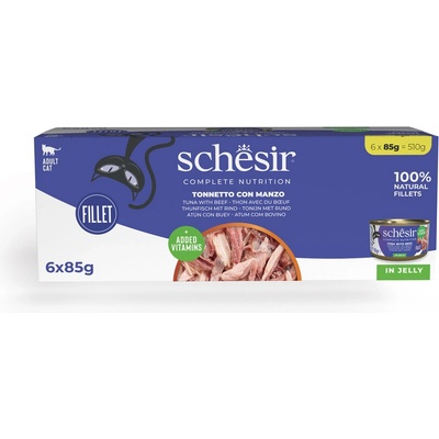 Schesir Complete Nutrition filety v želé 24 x mix 3 druhy 85 g