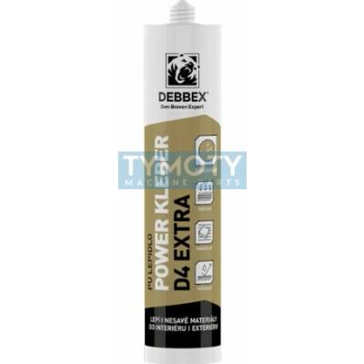 Debbex POWER KLEBER D4 EXTRA - 300 ml krémová, kartuša