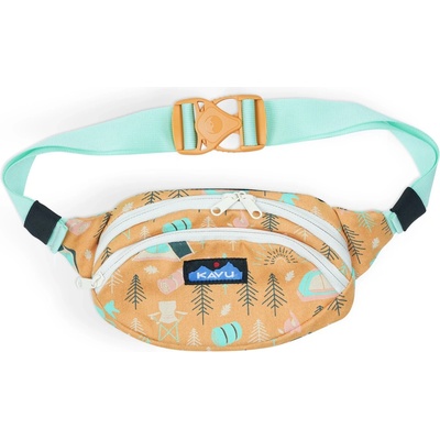 KAVU Чанта за кръст Kavu Canvas Spectator Hip bag - Camp Vibes - размер 0, 5 l (510-6329-0811)